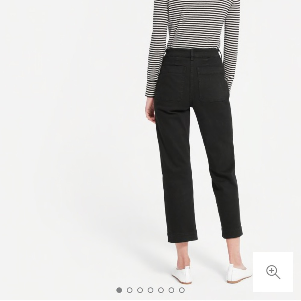 Everlane straight leg crop in black, size 4